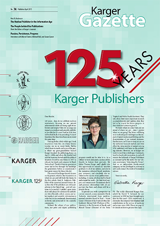 Karger Papers Gazette | Karger Publishers