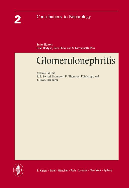 Book cover for Glomerulonephritis: 3rd Symposium of Nephrology, Hannover, June 1975