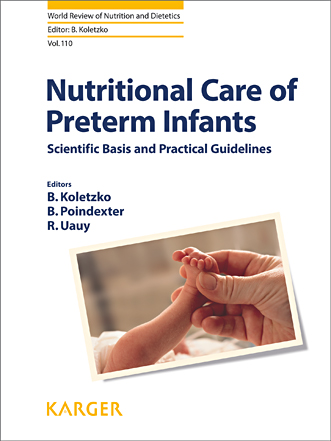 Book cover for Nutritional Care of Preterm Infants: Scientific Basis and Practical Guidelines