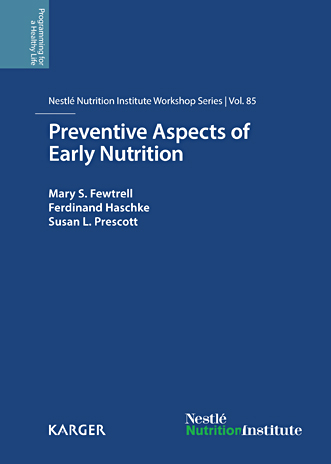 Book cover for Preventive Aspects of Early Nutrition: 85th Nestlé Nutrition Institute Workshop, London, November 2014
