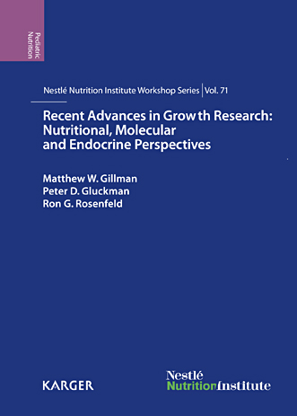 Book cover for Recent Advances in Growth Research: Nutritional, Molecular and Endocrine Perspectives: 71st Nestlé Nutrition Institute Workshop, Vienna, October 2011