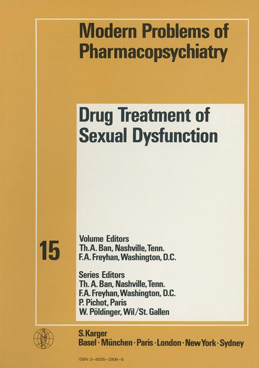 Book cover for Drug Treatment of Sexual Dysfunction