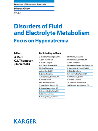 Book cover for Disorders of Fluid and Electrolyte Metabolism: Focus on Hyponatremia