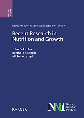 Book cover for Recent Research in Nutrition and Growth: 89th Nestlé Nutrition Institute Workshop, Dubai, March 2017