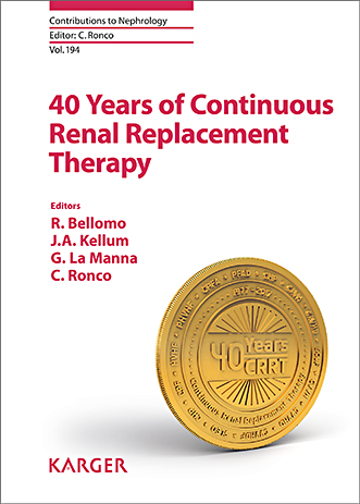 Book cover for 40 Years of Continuous Renal Replacement Therapy