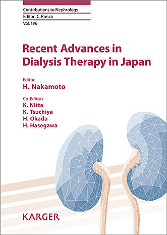 Book cover for Recent Advances in Dialysis Therapy in Japan
