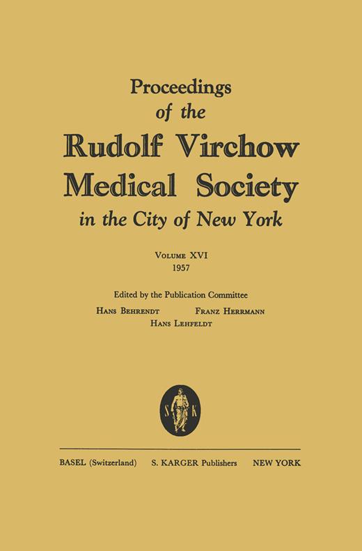 Book cover for Medical Society in the City of New York, Vol. 16: Proceedings