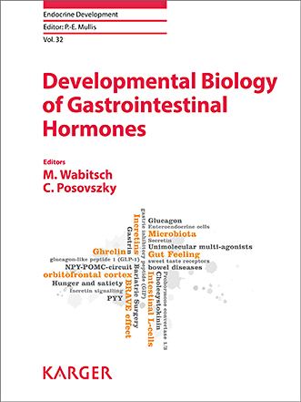 Book cover for Developmental Biology of Gastrointestinal Hormones: 10th ESPE Advanced Seminar in Developmental Endocrinology, Ulm, June 2016