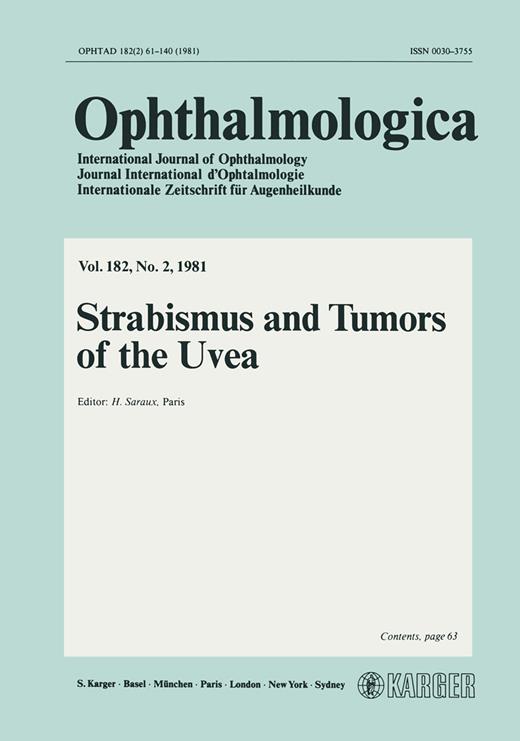 Book cover for Strabismus and Tumors of the Uvea