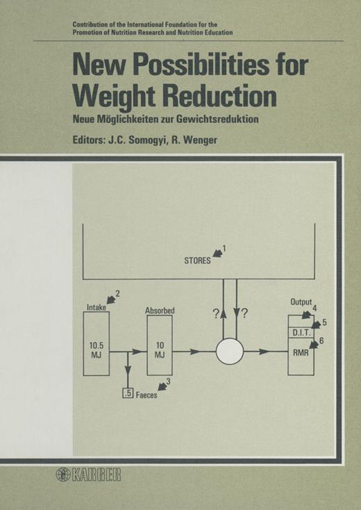 Book cover for New Possibilities for Weight Reduction / Neue Möglichkeiten zur Gewichtsreduktion: Symposium held by the International Foundation for the Promotion of Nutrition Research and Nutrition Education, Vienna, October 1985
