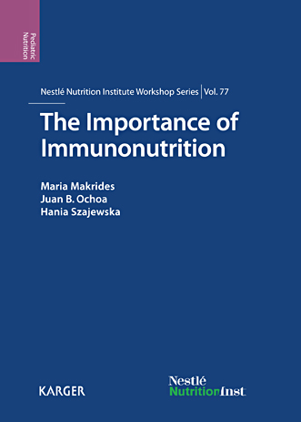 Book cover for The Importance of Immunonutrition: 77th Nestlé Nutrition Institute Workshop, Panama, October-November 2012