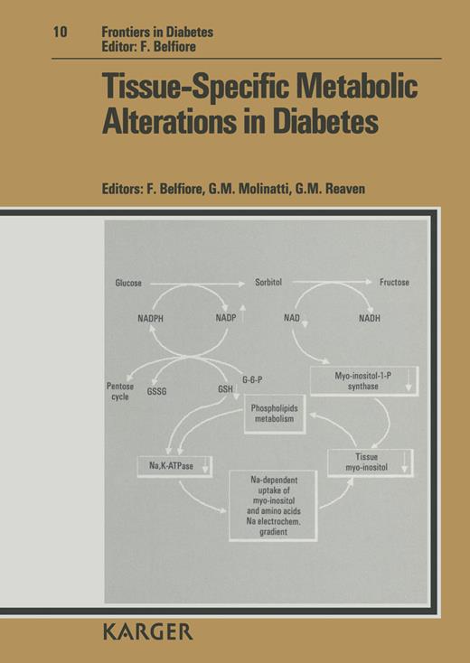 Book cover for Tissue-Specific Metabolic Alterations in Diabetes: 3rd International Diabetes Conference, Florence, February 1989