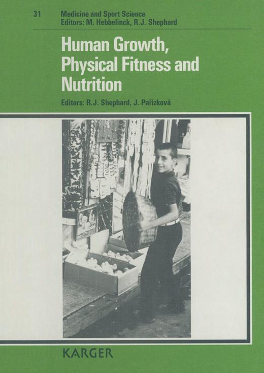 Human Growth, Physical Fitness and Nutrition Books Gateway Karger