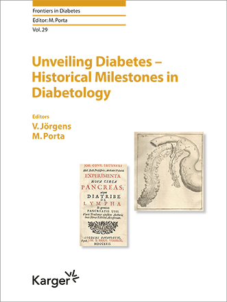Book cover for Unveiling Diabetes - Historical Milestones in Diabetology