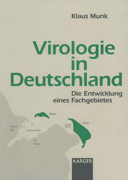Book cover for Virologie in Deutschland: Die Entwicklung eines Fachgebietes
