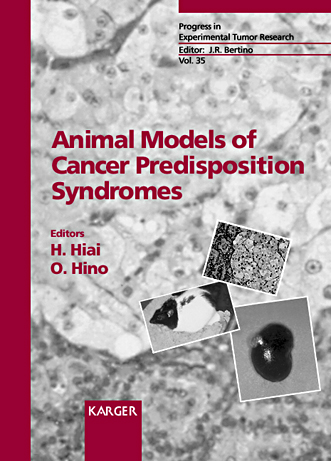Book cover for Animal Models of Cancer Predisposition Syndromes