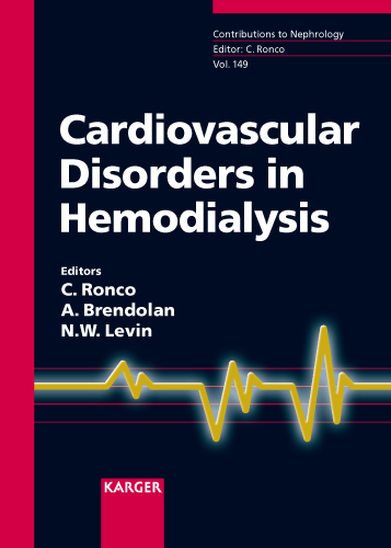 Book cover for Cardiovascular Disorders in Hemodialysis: 14th International Course on Hemodialysis, Vicenza, May 2005