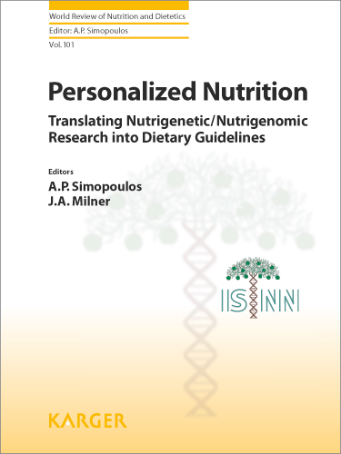 Book cover for Personalized Nutrition: Translating Nutrigenetic/Nutrigenomic Research into Dietary Guidelines