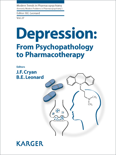 Book cover for Depression: From Psychopathology to Pharmacotherapy