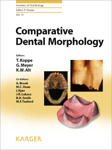 Book cover for Comparative Dental Morphology: 14th International Symposium on Dental Morphology, Greifswald, August 2008: Selected papers