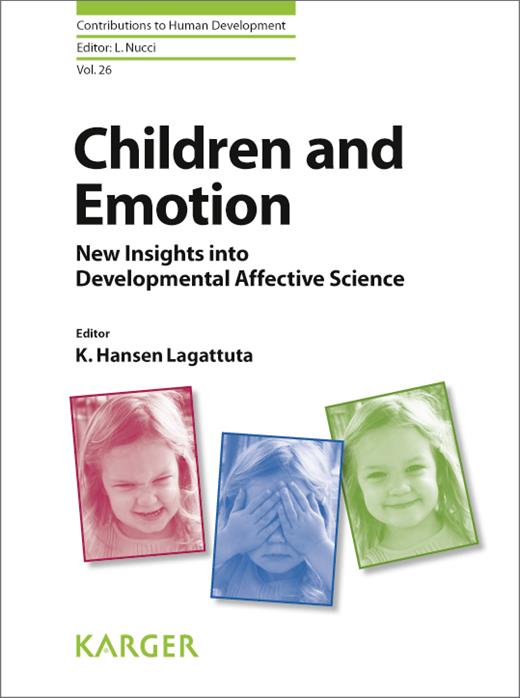 Book cover for Children and Emotion: New Insights into Developmental Affective Science