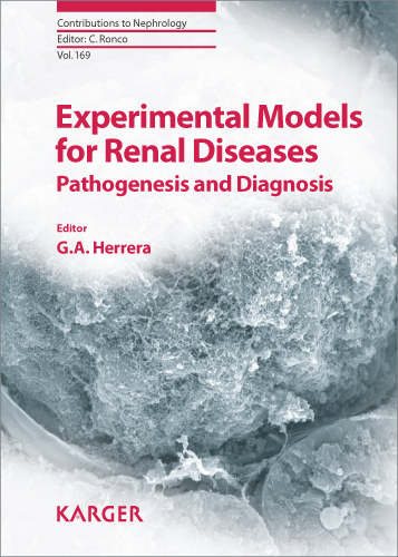 Book cover for Experimental Models for Renal Diseases: Pathogenesis and Diagnosis