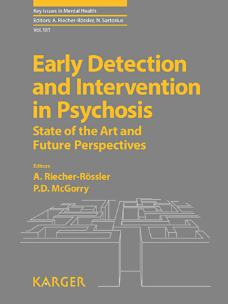 Book cover for Early Detection and Intervention in Psychosis: State of the Art and Future Perspectives