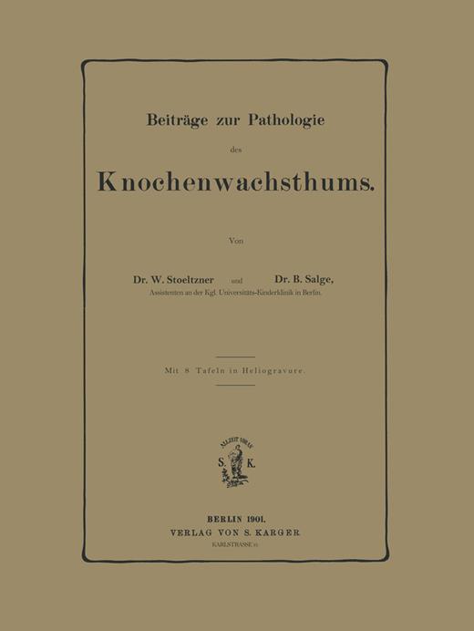 Book cover for Beiträge zur Pathologie des Knochenwachsthums