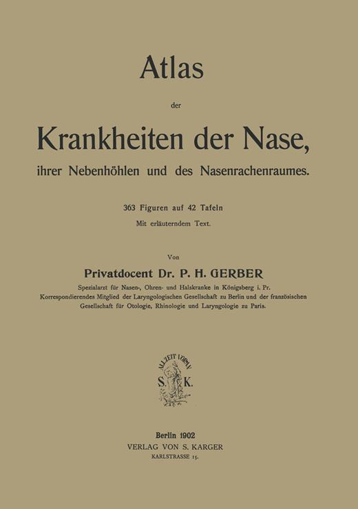 Book cover for Atlas der Krankheiten der Nase, ihrer Nebenhöhlen und des Nasenrachenraumes: Mit erläuterndem Text