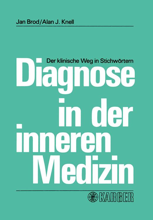 Book cover for Diagnose in der inneren Medizin: Der klinische Weg in Stichwörtern