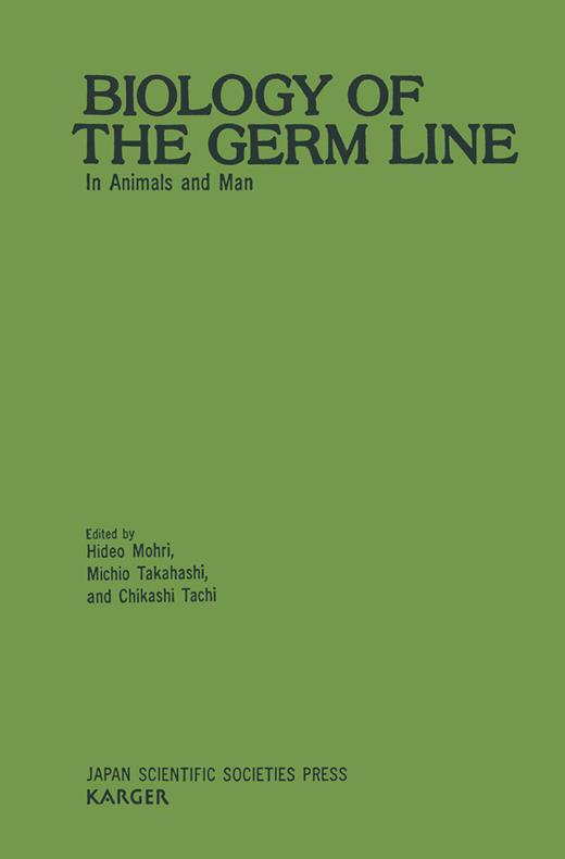 Book cover for Biology of the Germ Line: In Animals and Man