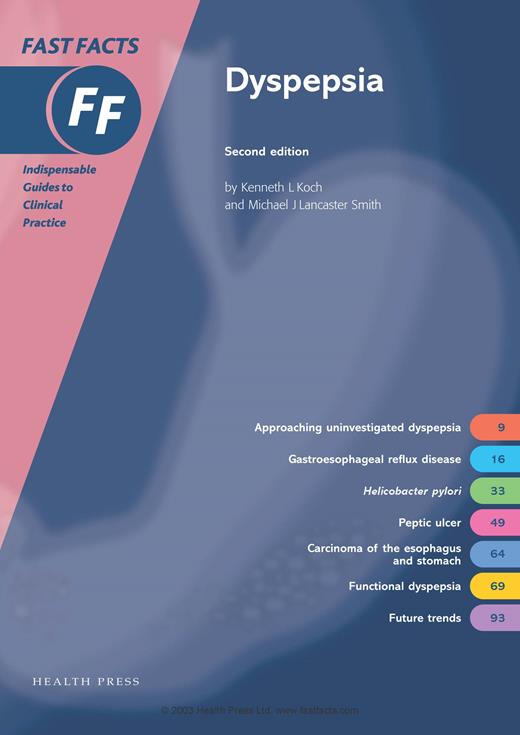Book cover for Fast Facts: Dyspepsia