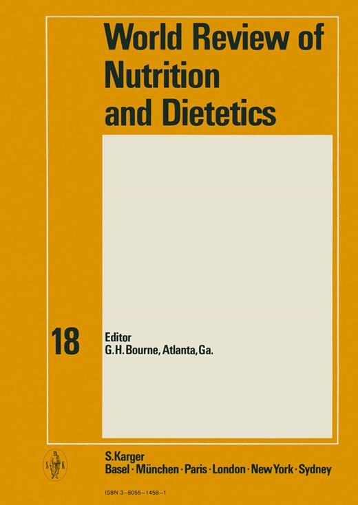 Book cover for World Review of Nutrition and Dietetics