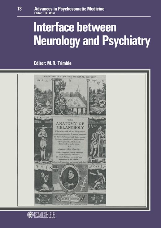 Interface between Neurology and Psychiatry Books Gateway Karger