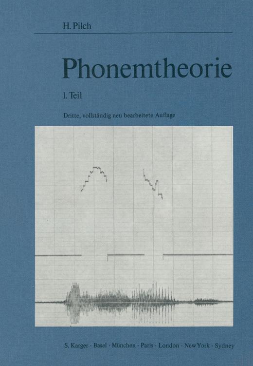 Book cover for Phonemtheorie: 1. Teil