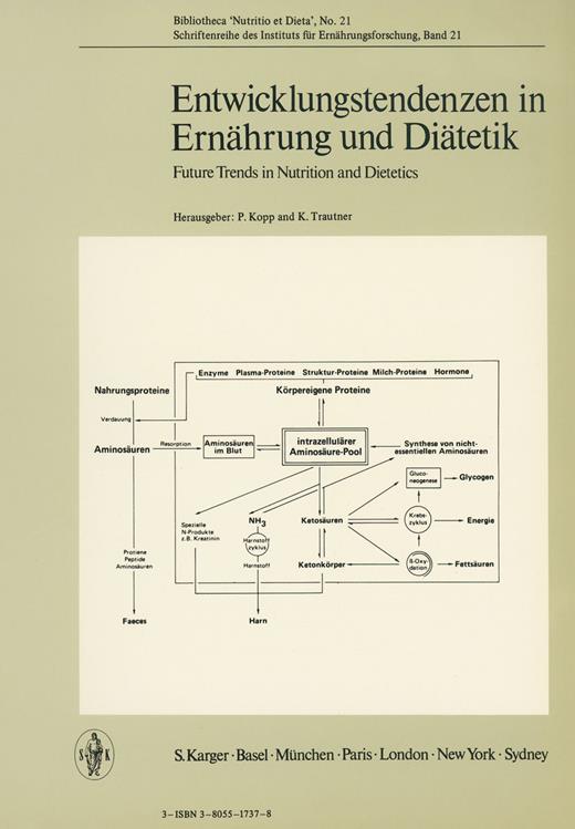 Book cover for Entwicklungstendenzen in Ernährung und Diätetik: Vorträge des Symposiums in Zürich, März 1973, veranstaltet vom Institut für Ernährungsforschung der Stiftung «Im Grüene»