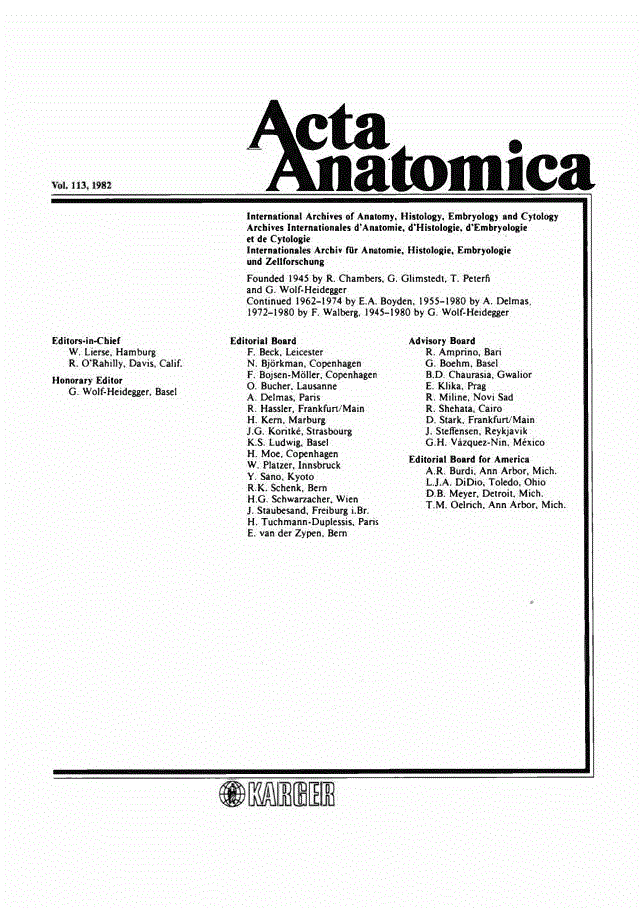 First page of Contents, Vol. 113, 1982
