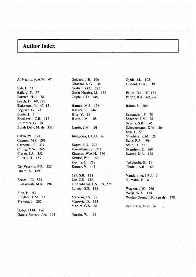 First page of Author Index, Vol. 113, 1982