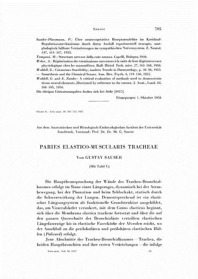 First page of PARIES ELASTICO-MUSCULARIS TRACHEAE