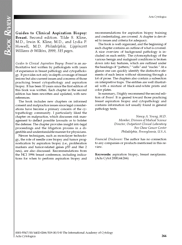 First page of Book Review