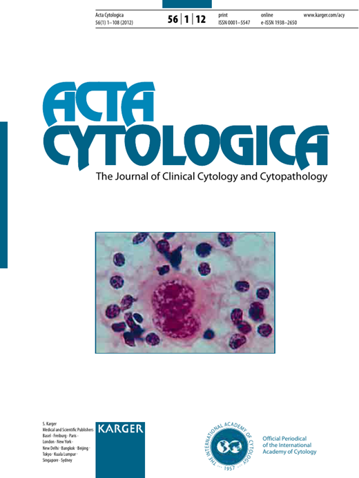Acta Cytologica Cover Image for Volume 56, Issue 1