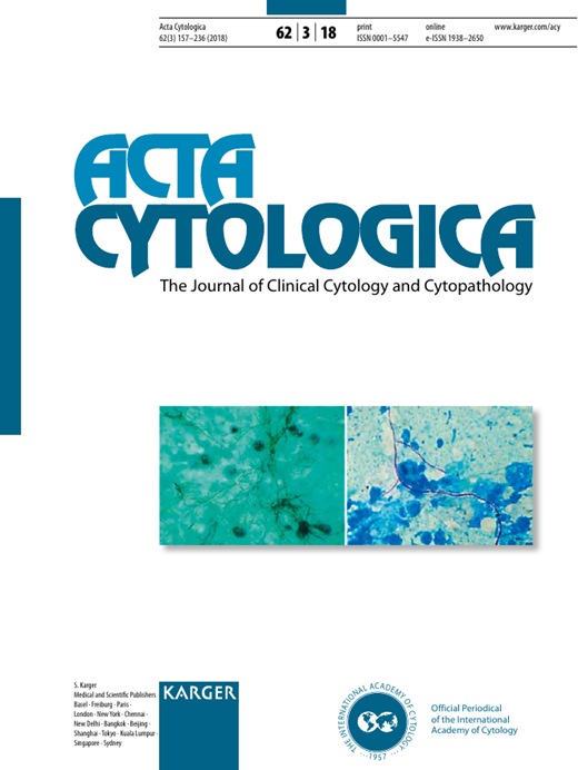 Acta Cytologica Cover Image for Volume 62, Issue 3