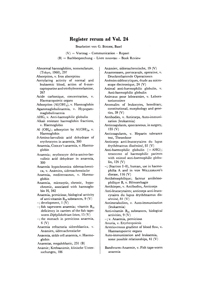 First page of Register rerum ad Vol. 24