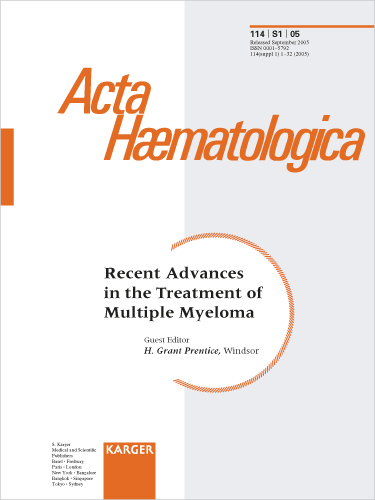 Acta Haematologica Cover Image for Volume 114, Issue Suppl. 1
