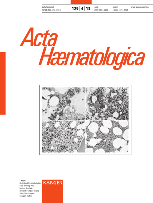 Acta Haematologica Cover Image for Volume 129, Issue 4