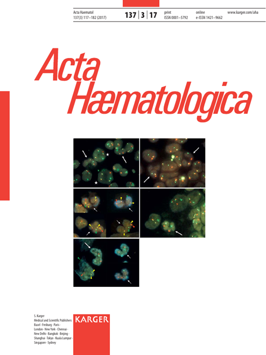 Acta Haematologica Cover Image for Volume 137, Issue 3
