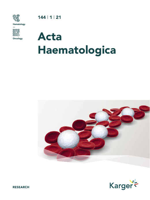 Acta Haematologica Cover Image for Volume 144, Issue 1