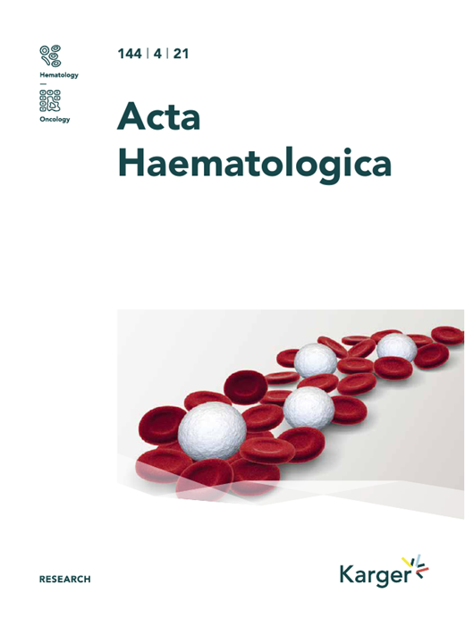 Acta Haematologica Cover Image for Volume 144, Issue 4