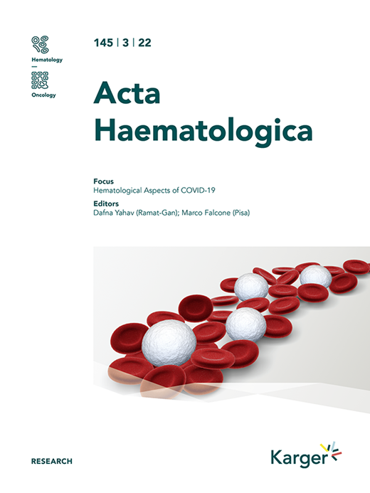 Acta Haematologica Cover Image for Volume 145, Issue 3