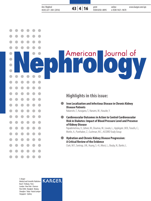 American Journal of Nephrology Cover Image for Volume 43, Issue 4